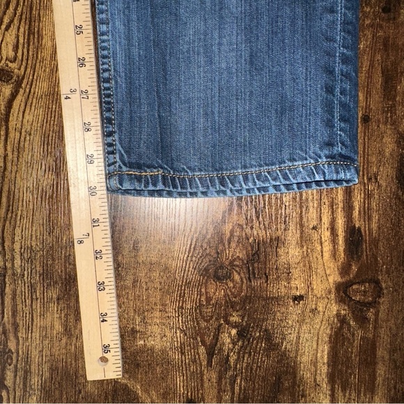 Levi's 505 Jeans Mens 36x30 Blue Distressed Regular Fit Straight Classic Denim - Picture 8 of 10